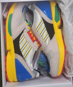 Size 9.5 mens- adidas LEGO ZX 8000 A-ZX Series - Mixed Blocks