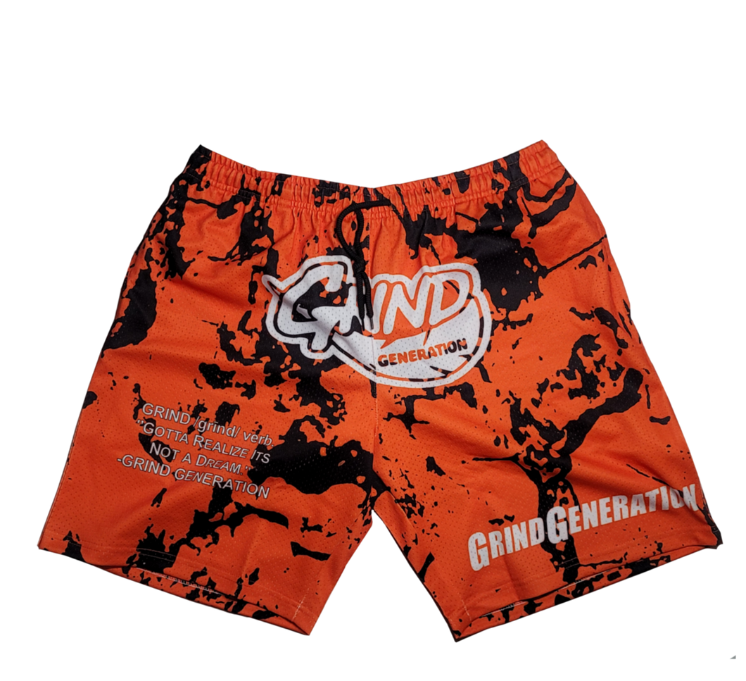 Orange Camo - GrindGeneration Shorts