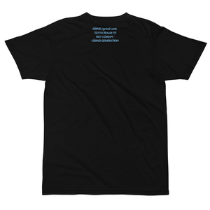 Grind T-Shirt - Black/Carolina Blue